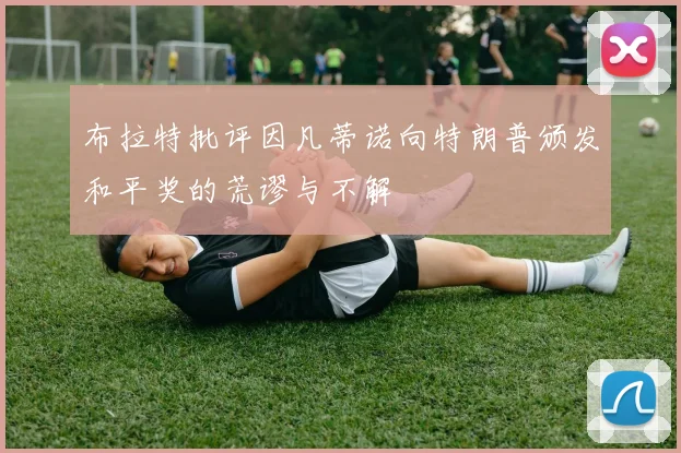 布拉特批评因凡蒂诺向特朗普颁发和平奖的荒谬与不解